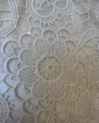 Vinyl Coated Lace Box Bag