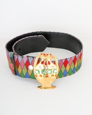 90s Todd Oldham Belt with Gold Urn