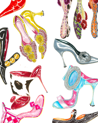 Take a Shoe Scroll: The Sketches of Manolo Blahnik