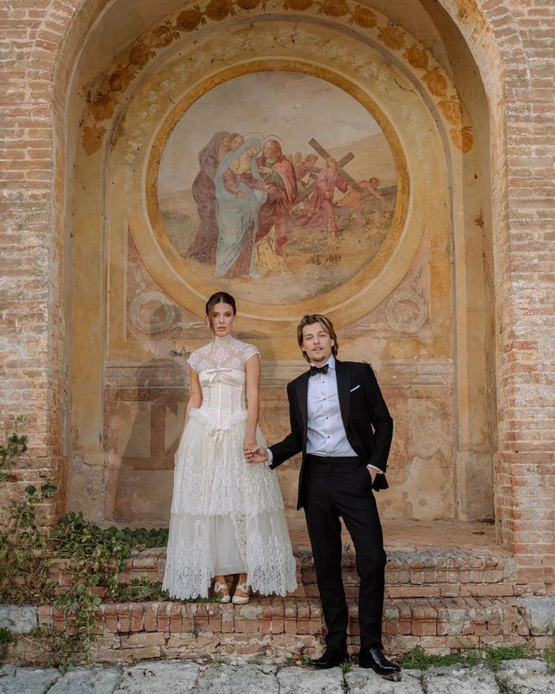 Celeb Weddings: Millie Bobby Brown in 1993 Valentino from Happy Isles