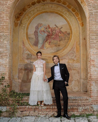 Celeb Weddings: Millie Bobby Brown in 1993 Valentino from Happy Isles