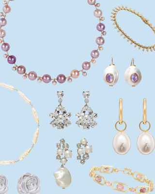 Sparkles for Spring: Bridal Jewelry in Pinks and Pearls