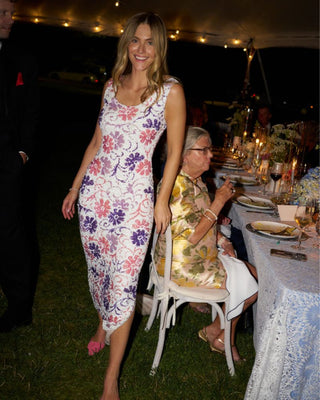 OTM Weddings: Brooke Register in a '60s Sequin Knit from Happy Isles