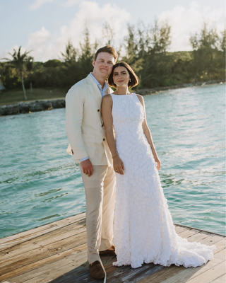 A Beautiful Bahamian Wedding in Ralph Lauren Spring 2014