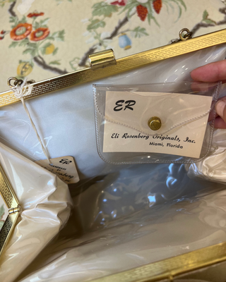 Vinyl Coated Lace Box Bag