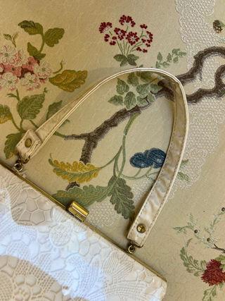 Vinyl Coated Lace Box Bag