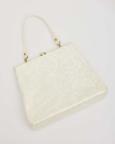 Vinyl Coated Lace Box Bag